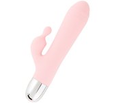 HUGBOX Vibrador Conejito y Vibrador Femenino 10 programas Rosa Pastel
