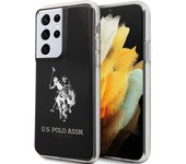 Cool Funda Licencia Polo Ralph Lauren Negro para Samsung Galaxy S21 Ultra