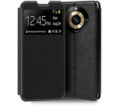 Cool Funda Flip Cover Liso Negro para Realme 11 Pro 5G /11 Pro Plus 5G