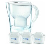 Jarra Brita Marella 2.4L Blanco + 3 Filtros Maxtra Pro Indicador Digital
