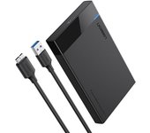 Caja disco duro 2.5″ Ugreen 30848 SATA II/III USB 5Gbps Negro hasta 6TB