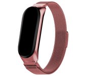Cool Correa Metal Rosa para Xiaomi Mi Band 5/ 6 / 7 /Amazfit Band 5