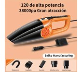 Aspiradora de automóvil doméstica para interiores de gran potencia con gran succión, aspiradora de automóvil pequeña, aspiradora de automóvil de uso en seco y húmedo