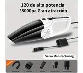Aspiradora de automóvil doméstica para interiores de gran potencia con gran succión, aspiradora de automóvil pequeña, aspiradora de automóvil de uso en seco y húmedo