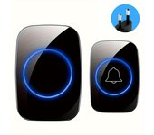 Timbre Inalámbrico Para Puerta De Casa Inteligente Con Melodías De Bienvenida, Kit De Campana Con LED Y Alarma De Seguridad Intermitente Para La Casa