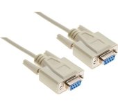 Nanocable CABLE SERIE NULL MODEM, DB9/H-DB9/H, 1.8 M