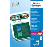 Avery Zweckform Premium Colour Laser Photo Paper 120 g/m² papel para impresora de inyección de tinta A4 (210x297 mm) Brillo Blanco