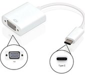 Ewent EW-139500-001-N-P adaptador de cable USB Type C VGA Blanco