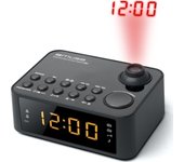 Muse M-178 P Reloj Digital Negro radio