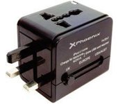 Phoenix Technologies PHUNIVERSALCHARGER cargador de dispositivo móvil Interior Negro