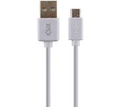 Ksix BXCUSB02 cable USB 1 m USB C Micro-USB B Blanco