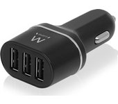 Ewent EW1202 cargador de dispositivo móvil Auto Negro