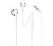 Auriculares manos libres Estéreo Jack 3,5mm Bajos profundos T205 - Plata
