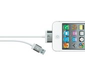 Belkin F8J041CW2M-WHT cable de teléfono móvil USB A Apple 30-p Blanco 2 m