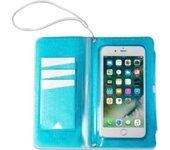 Celly SPLASHWALL18LB funda para teléfono móvil 15,8 cm (6.2 pulgadas pulgadas) Funda cartera Azul