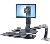 Ergotron WorkFit -A, Single LD @ Worksurface+ 24 pulgadas pulgadas
