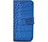 Celly CROCOWIPH6PBL funda para teléfono móvil 14 cm (5.5 pulgadas pulgadas) Funda cartera Azul