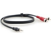 Kramer Electronics C-A35M/2RAM-10 cable de audio 3 m 3,5mm 2 x RCA Negro