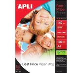 APLI 11804 A4 Brillo Blanco papel fotográfico