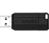 Verbatim PinStripe 64GB USB 2.0 Capacity Negro uni