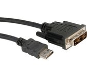 ROLINE 11.04.5552 adaptador de cable de vídeo 5 m DVI-D HDMI Negro