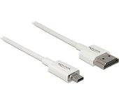 DeLOCK 85149 1m HDMI Micro-HDMI Blanco cable HDMI