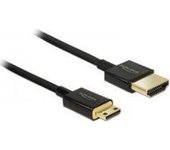 DeLOCK HDMI-A/HDMI-C, 0.5 m cable HDMI 0,5 m HDMI tipo A (Estándar) HDMI Type C (Mini) Negro
