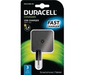 Duracell DRACUSB2-EU cargador de dispositivo móvil Interior Negro