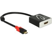 DeLOCK 62730 adaptador de cable USB Type-C HDMI Negro