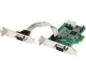 StarTech.com Tarjeta Adaptadora PCI Express de 2 Puertos Serie de Perfil Bajo RS232 UART 16550 Serial