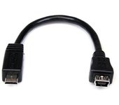 StarTech.com Cable Adaptador 15cm Mini USB a Micro USB - 1x MicroUSB-B Macho - 1x MiniUSB-B Hembra