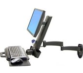Ergotron 200 Series Combo Arm 24 pulgadas pulgadas Negro