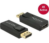 DeLOCK 65573 adaptador de cable Displayport 1.2 HDMI Negro