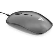 V7 Perfil bajo USB Óptico Ratón - Negro