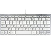 R-Go Tools R-Go Teclado Compact, QWERTY (US), blanco, cableada