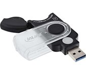 InLine 66772I USB 3.0 Negro lector de tarjeta