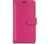Celly WALLYUNILFX funda para teléfono móvil 11,4 cm (4.5 pulgadas pulgadas) Funda cartera Rosa