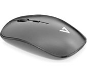 V7 Perfil bajo Wireless Óptico Ratón - Negro