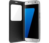 - Funda con ventana negra original para Galaxy S7 Edge
