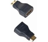 Gembird A-HDMI-FC adaptador de cable mini-HDMI Negro