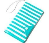 Celly SPLASHWALLETTF funda para teléfono móvil 14,5 cm (5.7 pulgadas pulgadas) Funda cartera Turquesa, Blanco