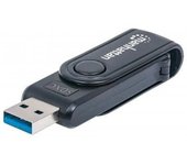 Manhattan 101981 lector de tarjeta Negro USB 3.0 (3.1 Gen 1) Type-A