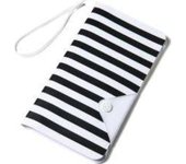 Celly SPLASHWALLETWH funda para teléfono móvil 14,5 cm (5.7 pulgadas pulgadas) Funda cartera Negro, Blanco