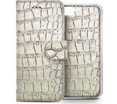 Celly CROCOAIPH5CH funda para teléfono móvil 10,2 cm (4 pulgadas pulgadas) Funda cartera Champán