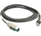 Zebra USB Cable Power+ 2.1m Macho Macho Gris cable