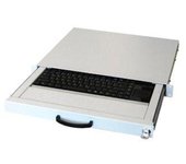 aixcase AIX-19K1UKDETP-W teclado USB + PS/2 QWERTZ Alemán Blanco