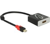 DeLOCK 62735 adaptador de cable miniDisplayport HDMI Negro