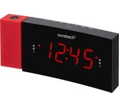 Sunstech FRDP3 Reloj Digital Negro, Rojo radio