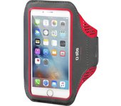 SBS TESPORTFITBANDR funda para teléfono móvil 12,7 cm (5 pulgadas pulgadas) Brazalete caso Gris, Rojo