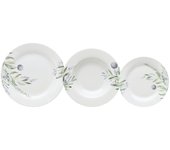 Vajilla 18 piezas lavanda porcelana 1 cm
